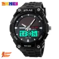 SKMEI New Fashion Sports Multifunction Solar Power Dual Display Outdoor Waterproof  Watch For Men 1049. 