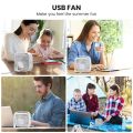 TOPK USB Desk Fan 360° Rotation Adjustment Portable Cooling Fan 3 Speed Ultra Quiet Powerful Mini Table Fans For Home OfficeUSB Fan. 