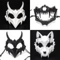 Halloween 3D Skeleton Masks Horror Skull Half Face Mask Horror Demons Wolf Cosplay Costume Ball Carnaval Party Props Mask Masque. 