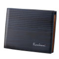 Fuerdanni Horizontal Section Best Selling Short Embossed PU Leather Men's Wallet / Purse. 