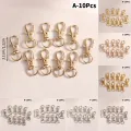 10Pcs Swivel Lobster Hook Clasp Keyring Snap Clasp Bag Jewelry Trigger Buckle MKL. 