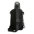 Multifunctional fashion chest bag waterproof nylon cloth messenger bag trendy men's shoulder bag charging chest bag. 