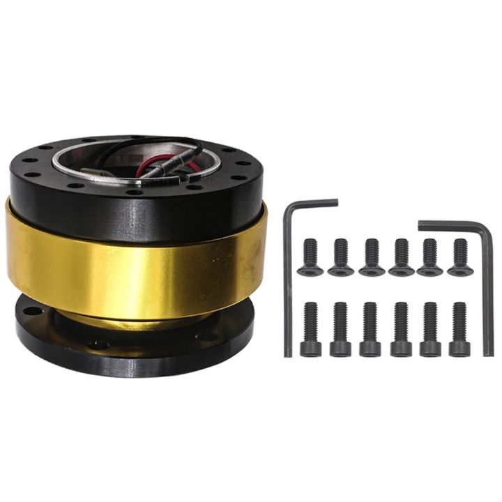 Black Aluminum Quick Release Hub 6 Bolt 70mm Racing Adapter Black - View #10