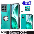 Honor X8C Shockproof Phone Case for Honor X8B X8A X7C 4 in 1 Camera Lens Full Ceramic Tempered Glass. 
