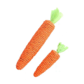 2 PCS Cat Toys Sound Carrot Cuddle-Cat Stick Since Fun Fun Cat Teething Stick Anti-Bite Cat Scratch Board As Shown Paper Rope. 