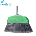 INDOOR BROOM MONARA WITH 120CM PLASTIC COATED METAL HANDLE - FEATHER BRAND. 