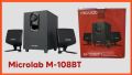 2023 Microlab M 108BT 2.1 channel Speaker Subwoofer System 11w remote control bluetooth Wireless Black. 