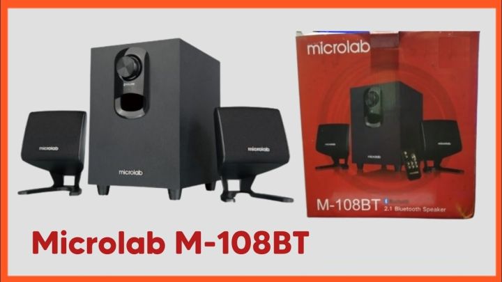 2023%20Microlab%20M%20108BT%202.1%20channel%20Speaker%20Subwoofer%20System%2011w%20remote%20control%20bluetooth%20Wireless%20Black%20-%20Image%204