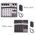BMG-06D 6 Channels Sound Card Mixer with 16 DSP Bluetooth / USB Interface / Record / MP3 / 48V Phantom Power Audio Mixer. 