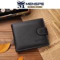MENSPE Men Wallet Soft Leather Wallet Business Wallets High Quality Genuine Leather Coin Bag Zipper Multi-Card Position ID Credit Cards Holders Solid Color Travel Purses Coin Pouch. 