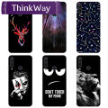 【ThinkWay】 Huawei Y6P Case Printed Cartoon Back Cover For Huawei Y6P Soft Silicone TPU Case. 