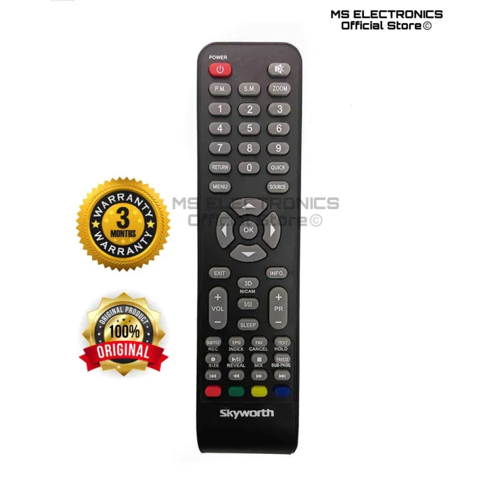 Skyworth Softlogic LED Smart Tv Remote controller