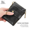 LouisWill Men Wallets Bags Business Wallets PU Clutch Zipper Wallets Fashion PU leather Short Wallet Travel Purses Handbag Coin Pouch ID Credit Cards Holders Wallet for Men. 