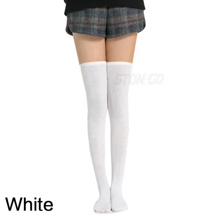 Fashion%20Leg%20Women%20Socks%20Over%20Knee%20Socks%20Solid%20Warmers%20Knee%20High%20Socks%205%20Colors%20Optional%20-%20Image%202