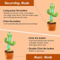 TikTok Dancing Cactus Toy with 60 Popular Songs + 3 Costumes Talking Singing Electric Musical Plush Children Toys Repeats Imitating Mimicking Voice. 