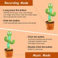 Dancing Cactus Plush Toys Shake Funny Early Education Toy English Songs Cute Plush Toy playing with babies. 