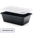 10pcs plastic food container disposable microwave safe food storage containers with lid fruit salad 750ml. 