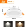 CANMEIJIA UltraThin Round Downlights 5W /9W/12W LED Recessed Downlight Ceiling Light Pin Light Panel Light No Ratings. 