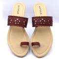 Ladies New Style Casual Sandals | Women's Maroon Color Slippers | Imandi Enterprises. 