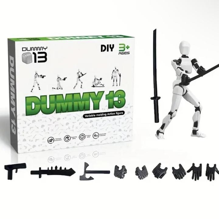 Dummy 13 Figures 3D Printed Mannequin Toys - T13 Action Figures Titan 13 Robot Action Figure Gifts Game Gifts By ZinZen
