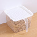 Square Handle Food Storage Organizer Boxes Refrigerator Fridge Plastic Storage Containers with Lids. 