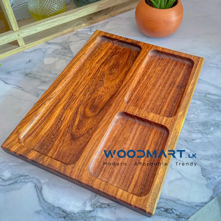 Serving%20Platter/%20Divided%20Serving%20Platter/%20Snack,%20Appetizer%20plates%20handmade%20from%20Nadun%20wood%20/%20Baby%20food%20organizer%20/Solid%20wood%20rectangular%20dessert%20tray%20with%20sub-grid%20/%20Home%20Kitchen%20Gifts.%20-%20Image%202