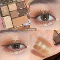 K·APEINE New Super Hot Shimmer Fun Seven-Color Eyeshadow Palette Earth Tone Pearlescent Matte Makeup ins Eye Shadow. 