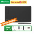 10moons G12 10x6 Inch Digital Graphic Drawing Tablet for Drawing Anime 8192 Level Battery-Free Pen Support Android/Windows/MacOS. 