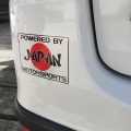 Car POWERD BY JAPAN MOTORSPORT Buffer Sticker. 