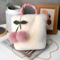 Cute Animal-themed Bags Stylish Designer Purses Women's 2023 Korean Version New Autumn And Winter Rabbit Plush Bag Cute Girl Handbag. 