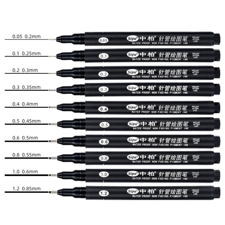 Sipa%208Pcs%20Black%20Thin%20Liner%20Pens%20Mini%20Liner%20Fineliner%20Drawing%20Pens%20for%20Artist%20Illustration%20Technical%20Drawing%20Office%20Documents%20-%20Image%205