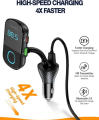 LDNIO C705Q Bluetooth FM Transmitter with Triple USB Car Charger. 
