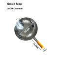 Stainless Steel Wok Pan Fry Pans with Wooden Handle, Round Bottom 32CM /34CM / 36CM / 40 CM / (Smaii-26/30cm). 