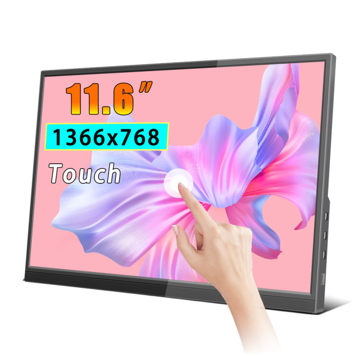 11 Inches Monitor Portable Monitor 11.6 Inch 1366x768 60Hz TouchScreen Compture Monitor ...