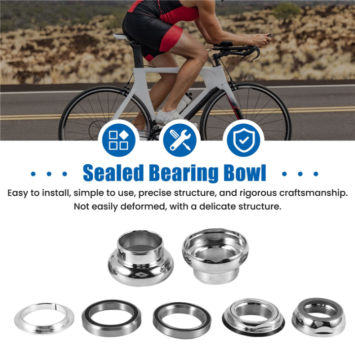 22.2mm%20Bicycle%20Headset%201%20Inch%20Fixed%20Gear%20Racing%20Bike%20Headset%20Bearing%20Fixed%20Gear%20Road%20Bike%20Aluminium%20Alloy%20Headset,Silver%20-%20Image%205