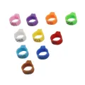 10Pcs Digital Bird Foot Ring Set - Inner Diameter 8mm Pigeon Leg Poultry Dove Parrot Clip Rings - Easy Bird Identification. 