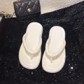 【WEJA】Women's EVA Material Flat Bottom Comfortable Fashionable Beach Light Home Casual Herringbone Slippers. 