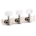 Classical Guitar Tuner Tuning Keys Pegs Machine Heads Complete Set Chrome. 