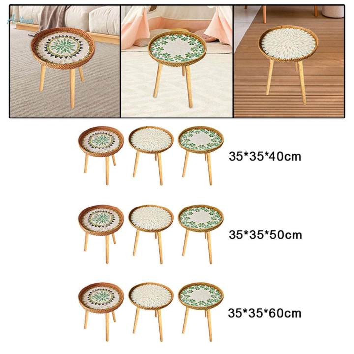 Side%20Table%20End%20Table%20Home%20Decor%20Coffee%20Table%20for%20Farmhouse%20Bedroom%20Garden%20Bohemia%2040cm%20-%20Image%206