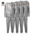 Weight Loss Hot Sauna Suits for Women Men Big and Tall Workout Sports Clothing Sweat Gym Set Pants and Top Hoodie Jacket Pvc. 