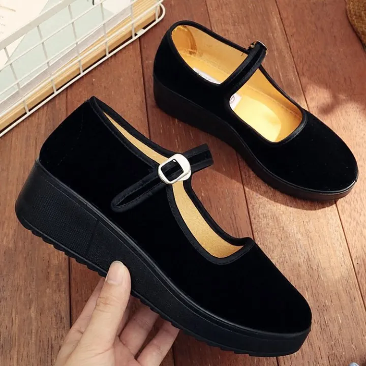 Spring%20and%20Summer%20Polyurethane%20Old%20Beijing%20Cloth%20Shoes%20Women's%20Single-Layer%20Shoes%20Platform%20Flat%20Low-Cut%20Hotel%20Work%20Shoes%20Black%20Cloth%20Shoes%20-%20Image%205