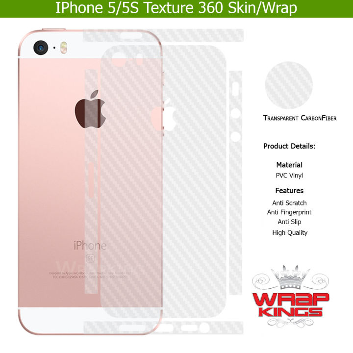 For%20Iphone%205/5s%20Skin/Wrap%20360%20Protection%20Sheet/%20Carbon%20fiber/%20Matte/%20Transparent/%20Lamination%20Back%20And%20Sides%20Included%20Camera%20Skin%20-%20Image%208