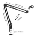 Firewings Microphone Scissor Arm Stand Bm800 Holder Tripod A Spider Cantilever Bracket Universal Shock Mount Mic. 