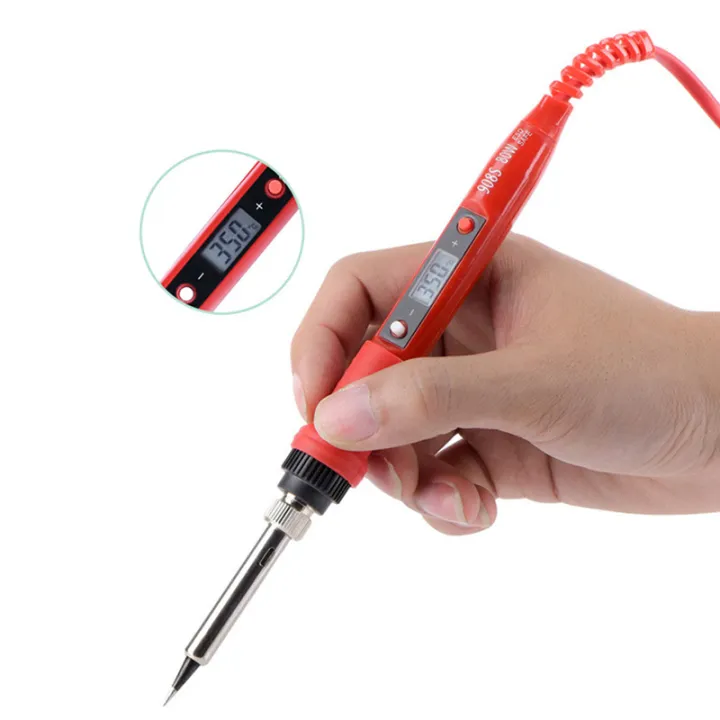 220V%2080W%20Lcd%20Electric%20Soldering%20Iron%20908S%20Adjustable%20Temperature%20Solder%20Iron%20with%20Quality%20Soldering%20Iron%20Tips%20and%20Kits%20Eu%20Plug%20-%20Image%204