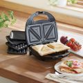 National N-704 Multi-Plate 3-in-1 Sandwich Maker | Waffles, Paninis, & Grilled Meals. 