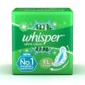 "Whisper ultra clean XL" Sanitary Napkin or Pads With Herbal Oil. (15pads)-284mm.. 