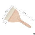 Wooden Handle Goat Hair Paint Brushes Smooth Sanding for Wall 10 Sizes Watercolor Acrylic Oil Painting Drawing Art Supplies. 