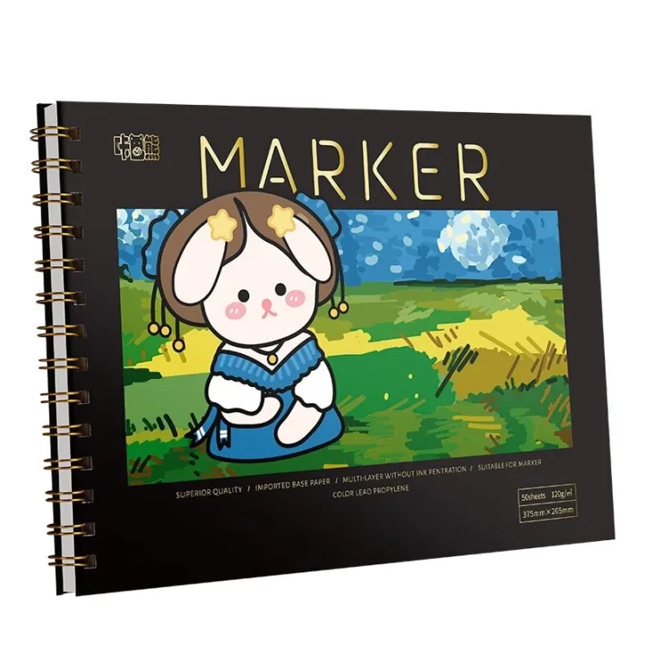 Sketch%20Book%20Drawing%20Art%20Paper%20Marker%20Pen%20Journal%2050%20Sheets%20Kertas%20Lukisan%20Painting%20Sketchbook%20A4%20-%20Image%208