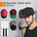 Practical Hat Storage With Sturdy Hooks Hat Hanger With Versatile Hooks Wall-mounted Hat Hooks Without Drilling Cap Holder With No Damaging Installation Hat Rack With Buckles And Hooks. 