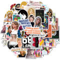 50PCS Singer Taylor Swift Stickers PVC Waterproof Different Decals For DIY Stationery Scrapbooking Guitar Laptop PS4 Skateboard Stickers for Girls Boys Gifts. 